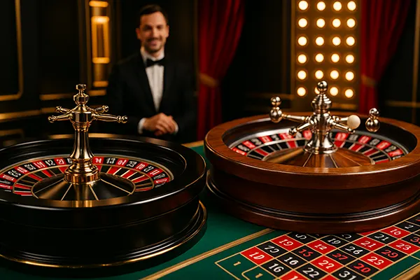 Live roulette variants
